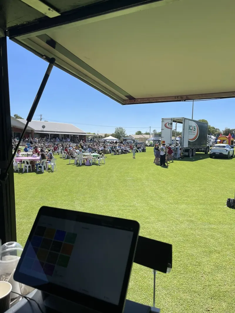 Mobile coffee van at Katamatite 150 Year Anniversary