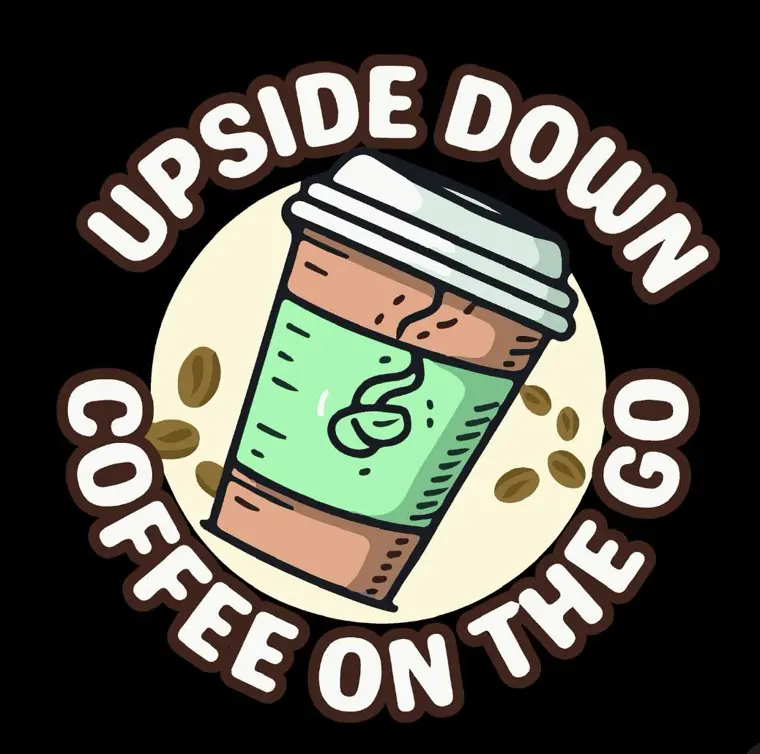 Upside Down Coffee on the Go mobile coffee van logo