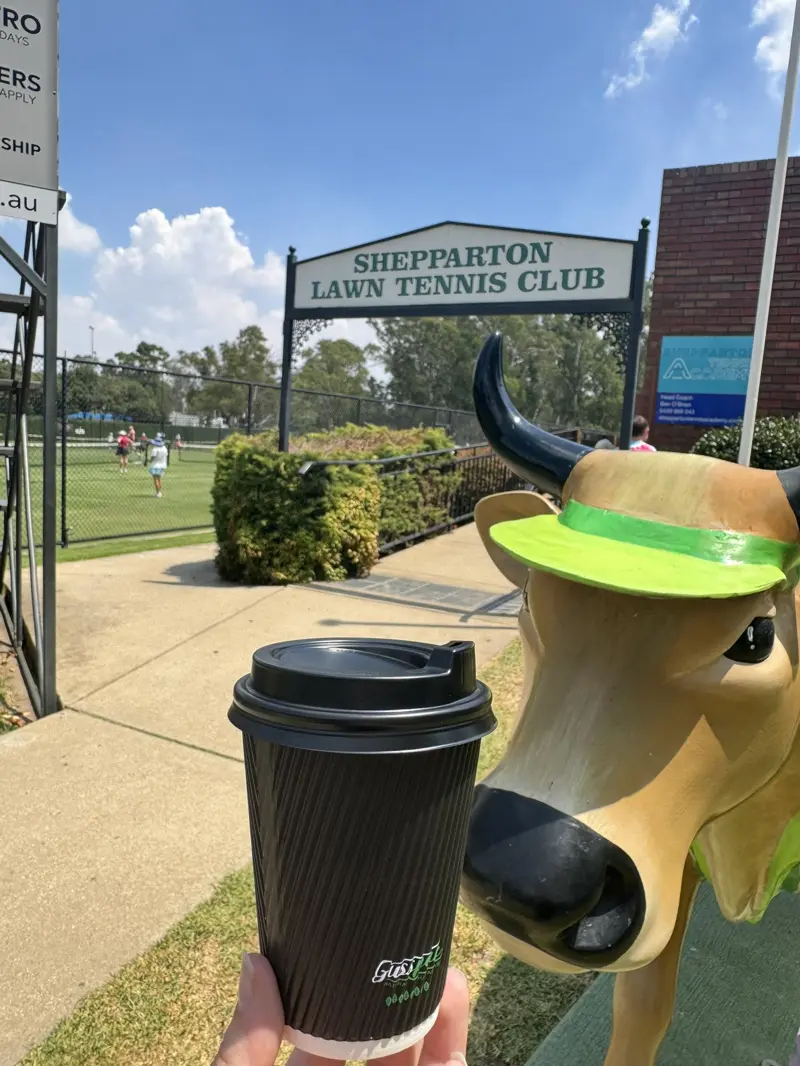 Coffee van at Shepparton tennis tournament