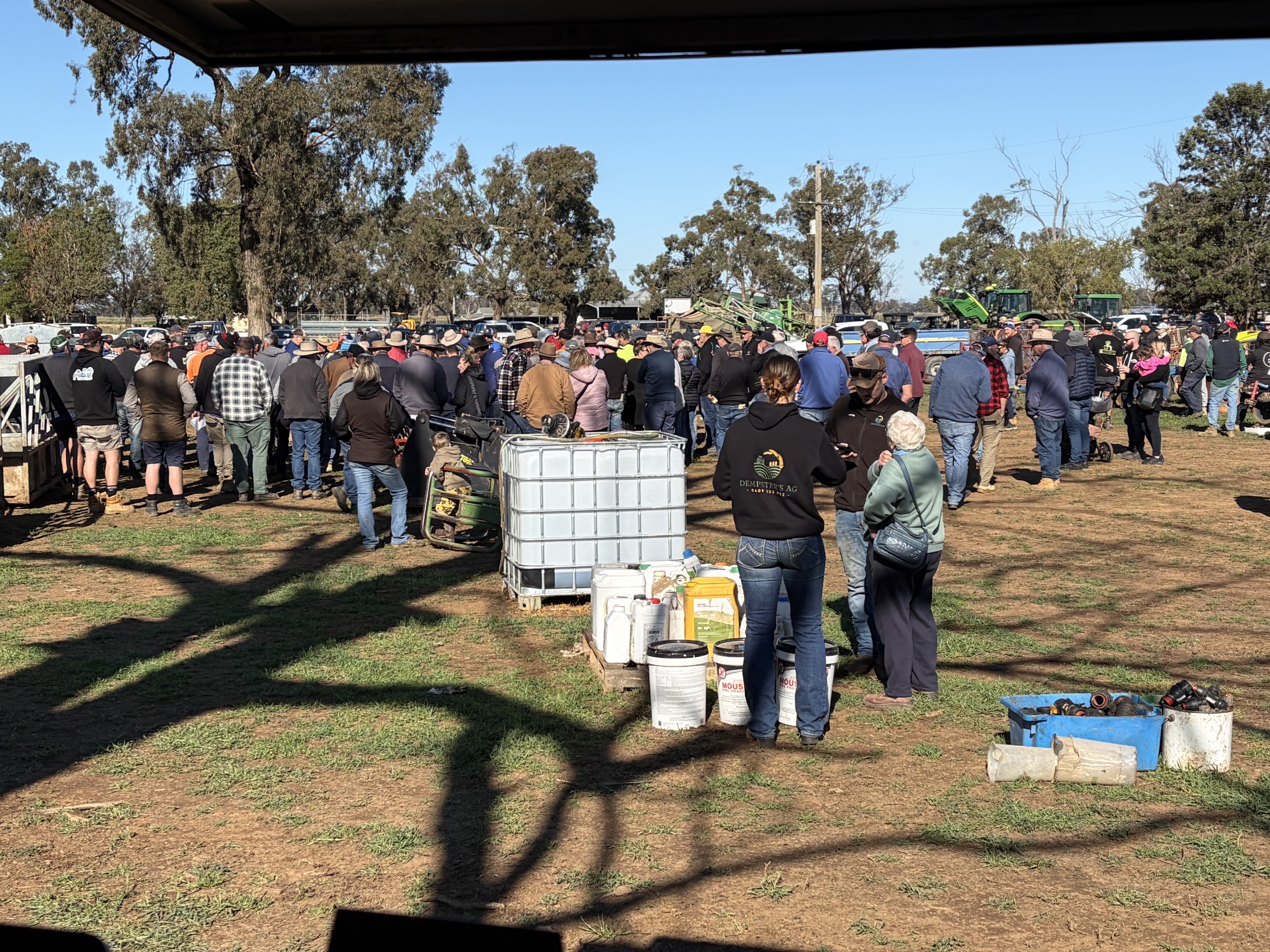 Busy Clearing Sale Crowd