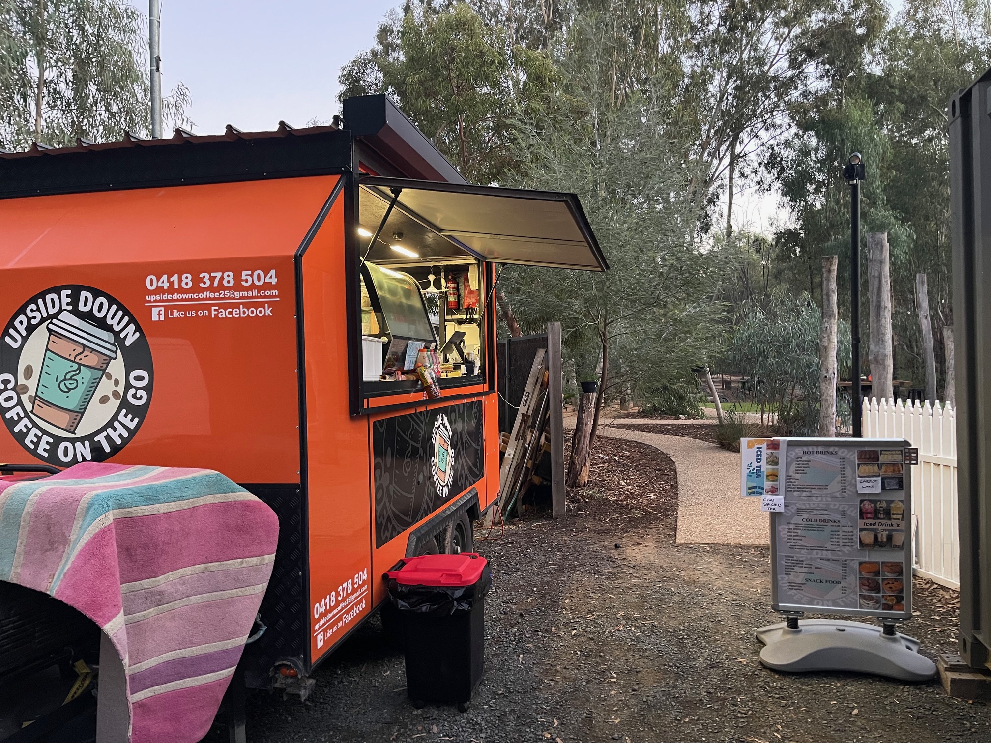 Van with Menu Board Setup
